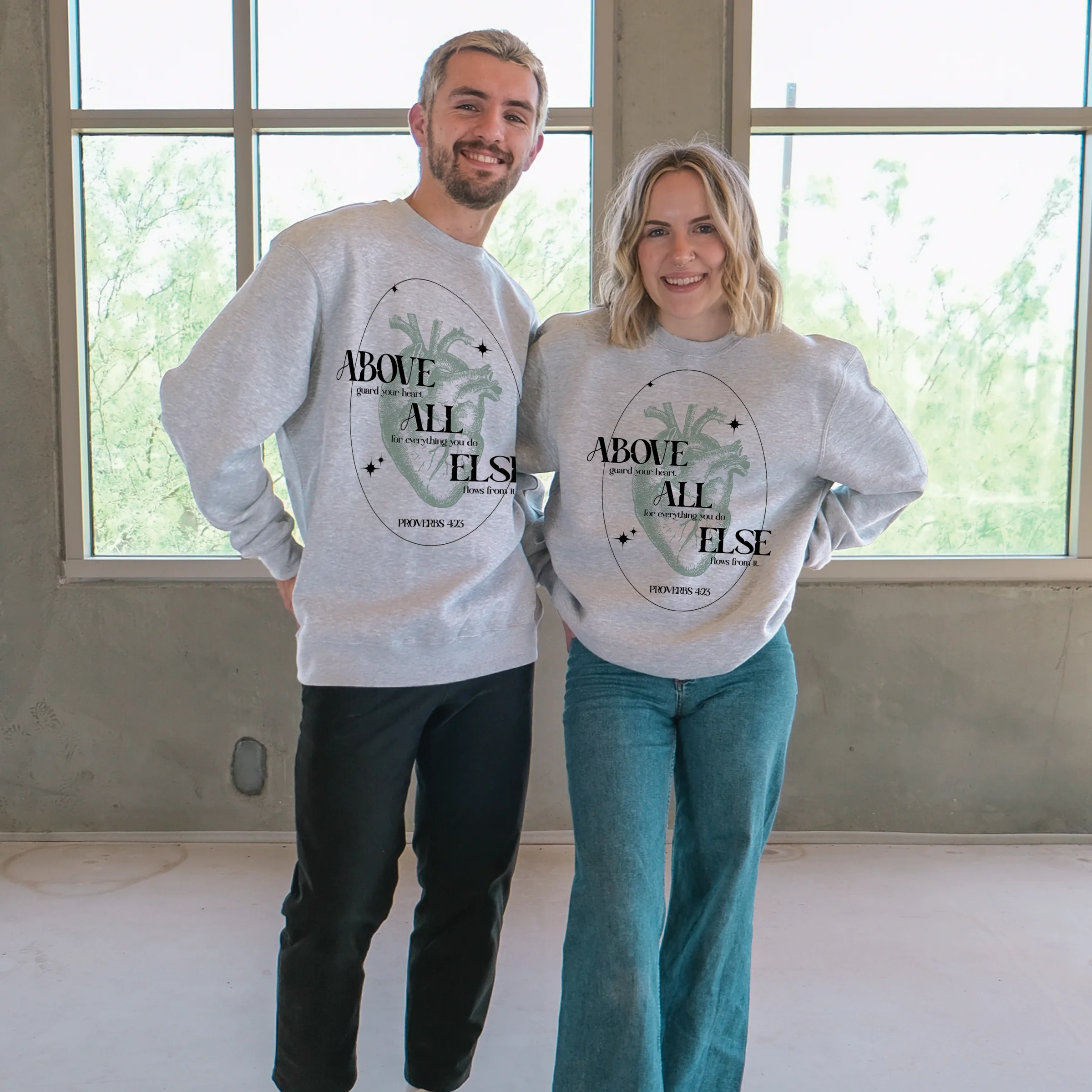 Above All Else Crewneck Sweatshirt - Image 2