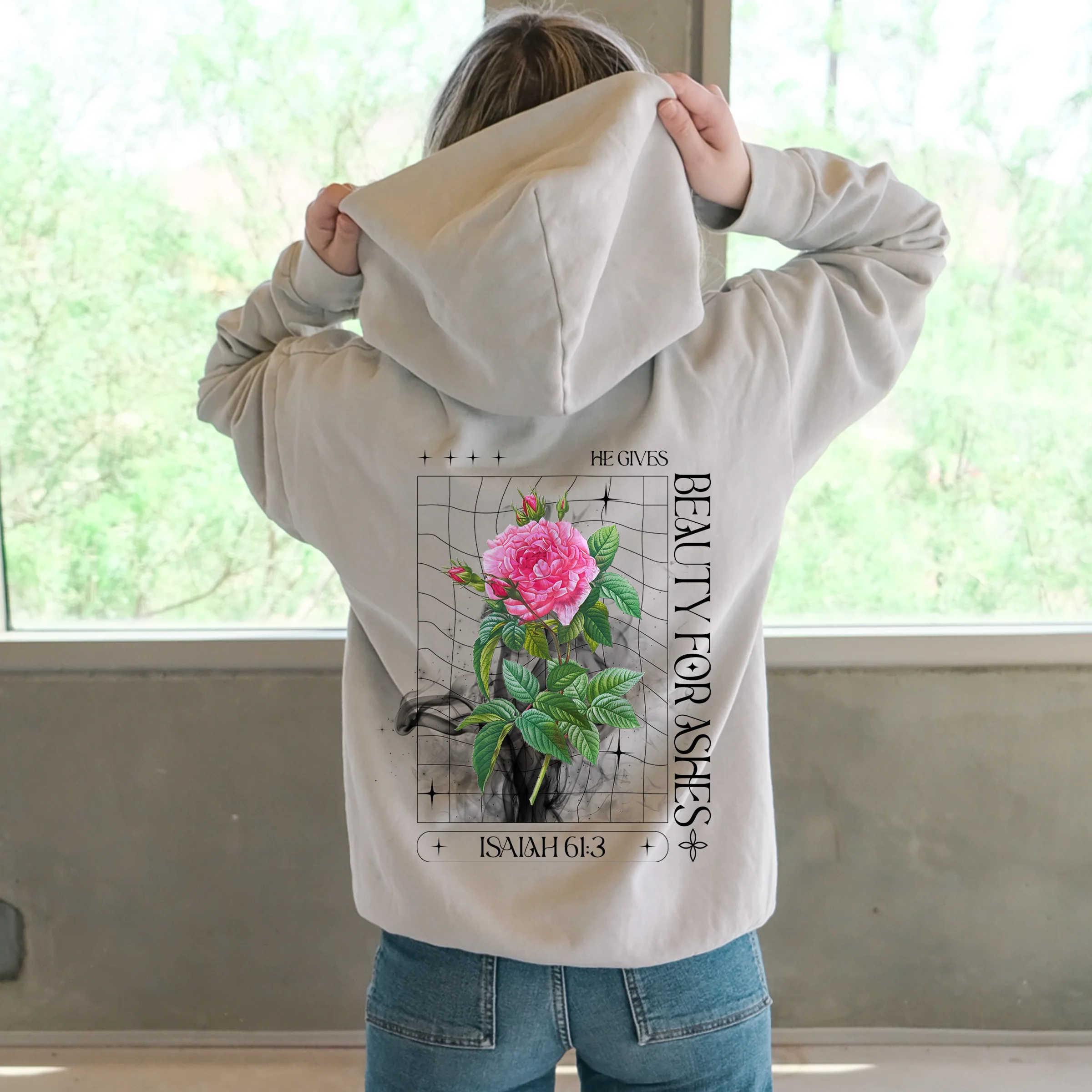 Beauty For Ashes Pullover Hoodie - Image 2