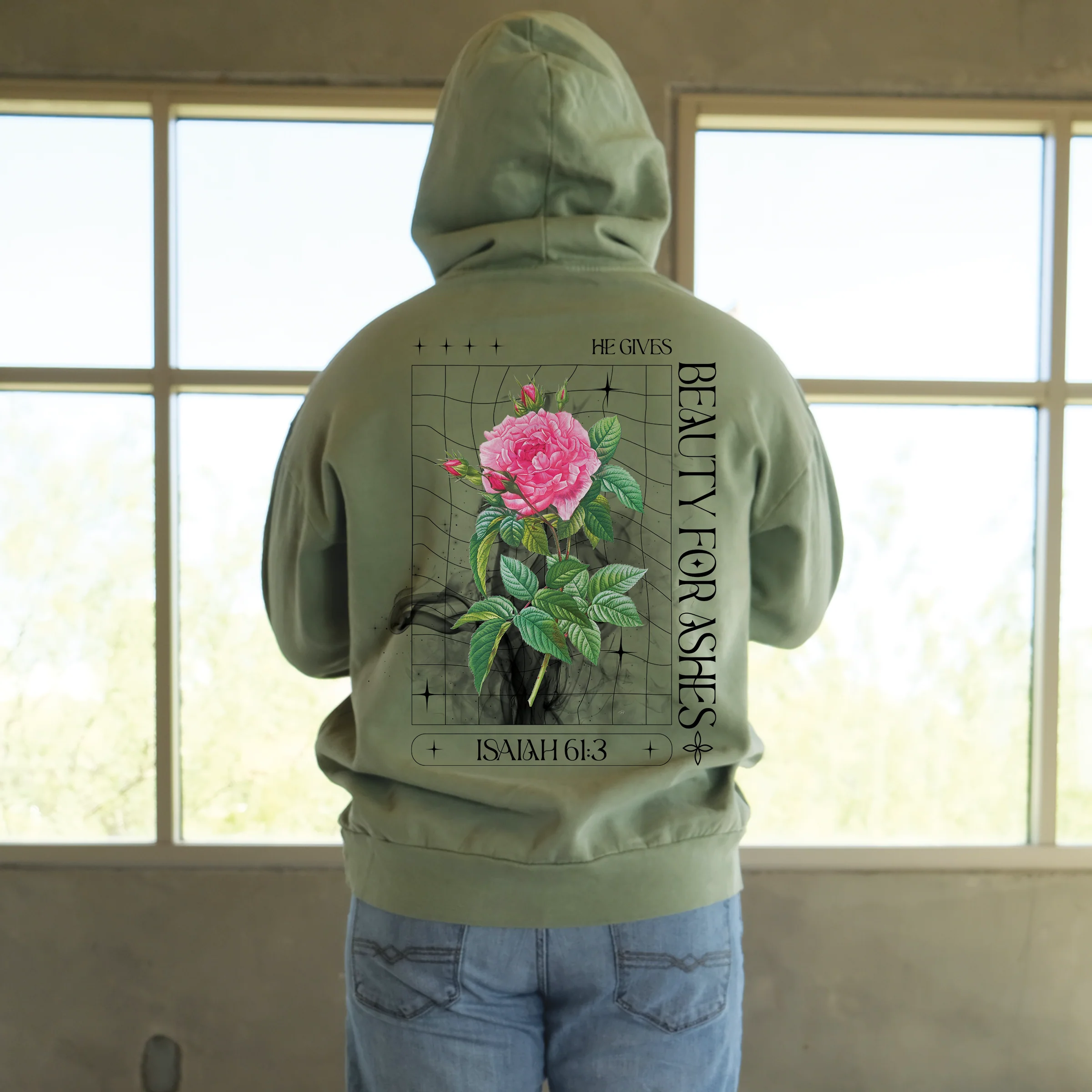 Beauty For Ashes Pullover Hoodie - Image 2