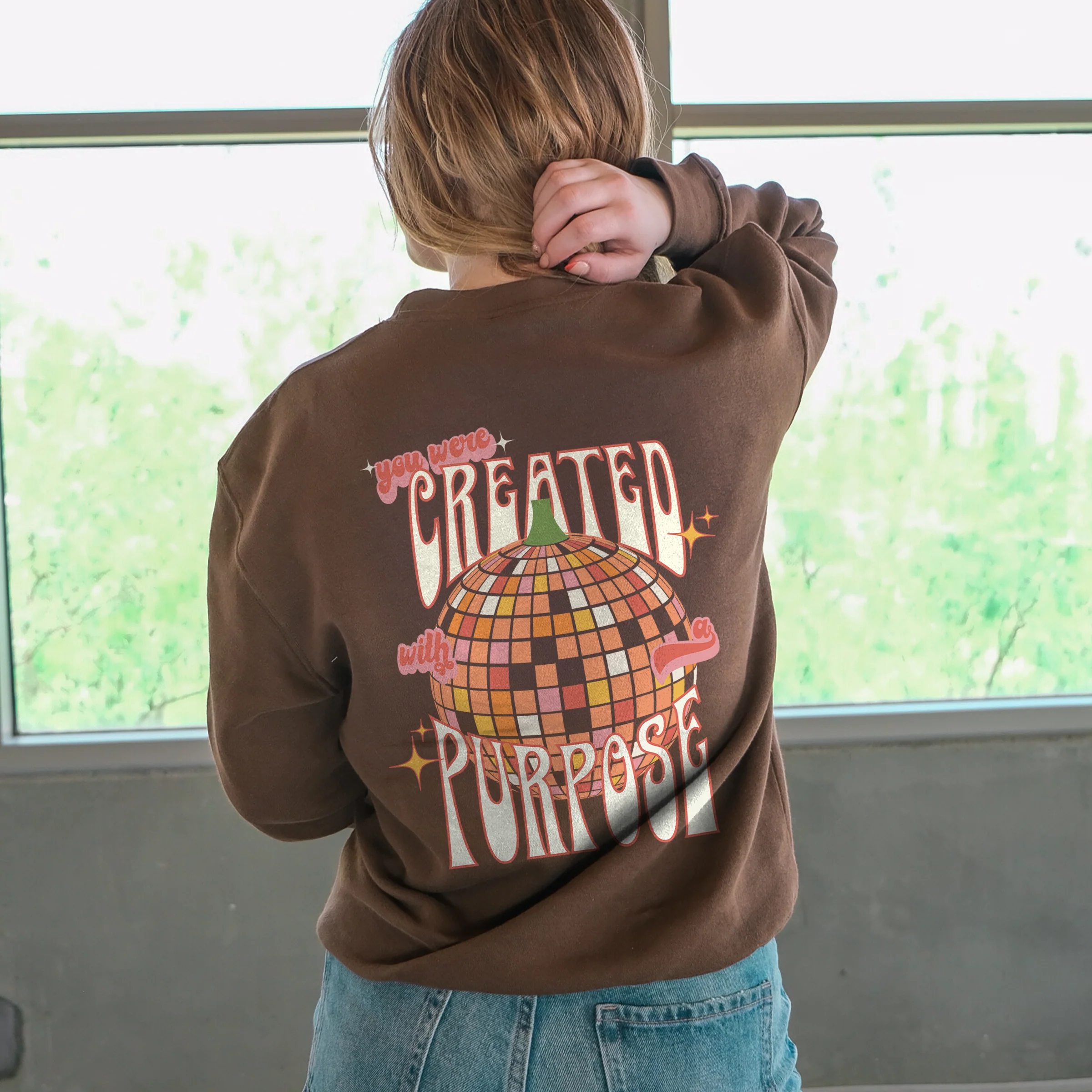 Created With A Purpose Crewneck Sweatshirt - Image 3