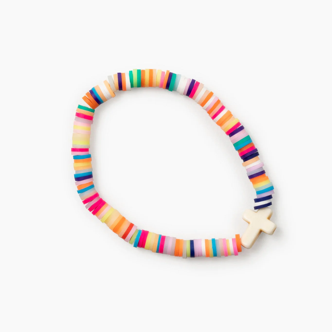 Cross Bead Neutral Bracelet
