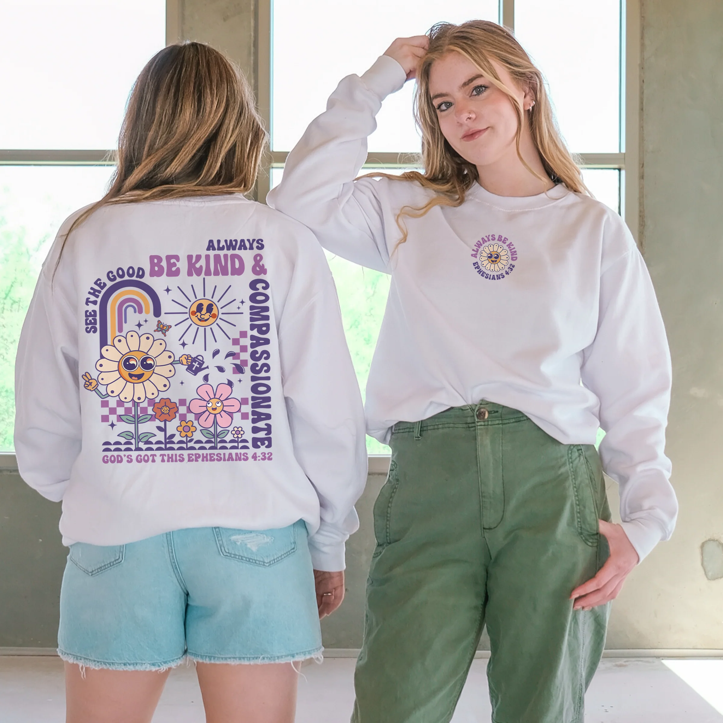 Always Be Kind Crewneck Sweatshirt - Image 2