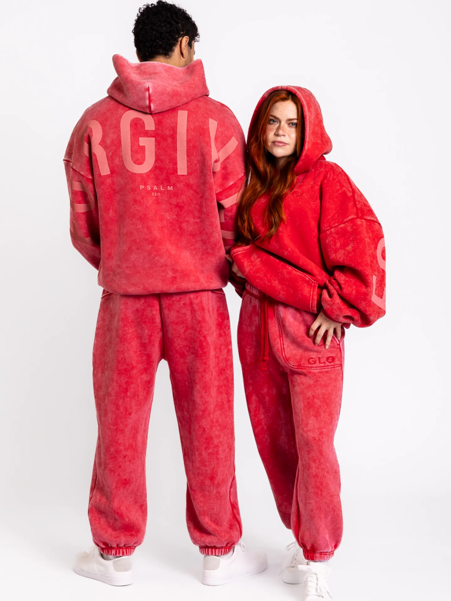 Kingdom Essential Hoodie - Snow Wash - True Red - Image 5