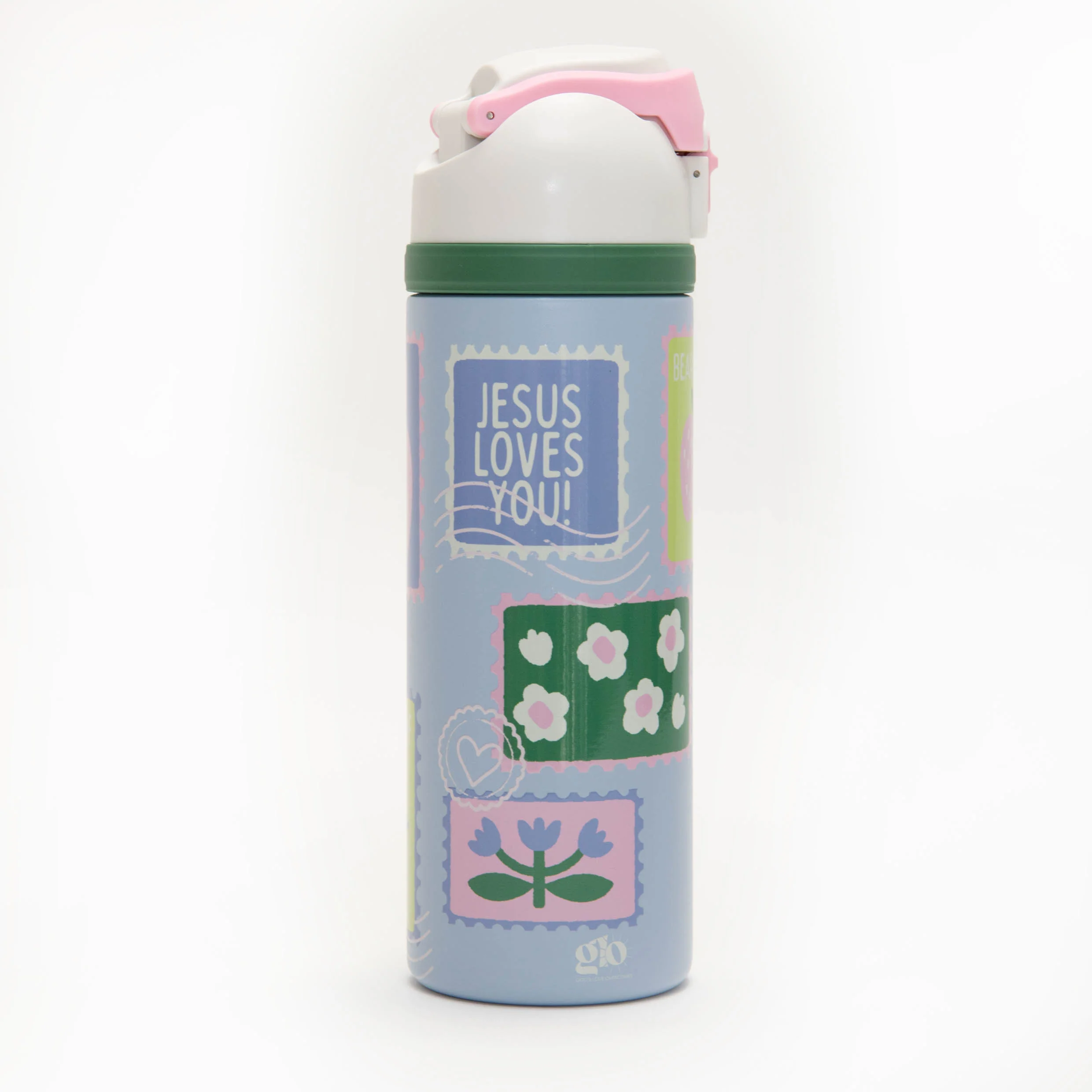Postage Stamp 24 oz Water Bottle - Image 5