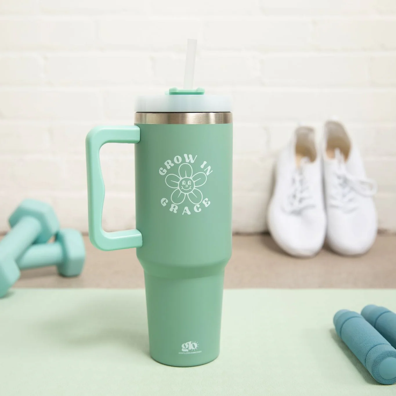 Grow in Grace 40oz Tumbler w/ Handle - Image 2