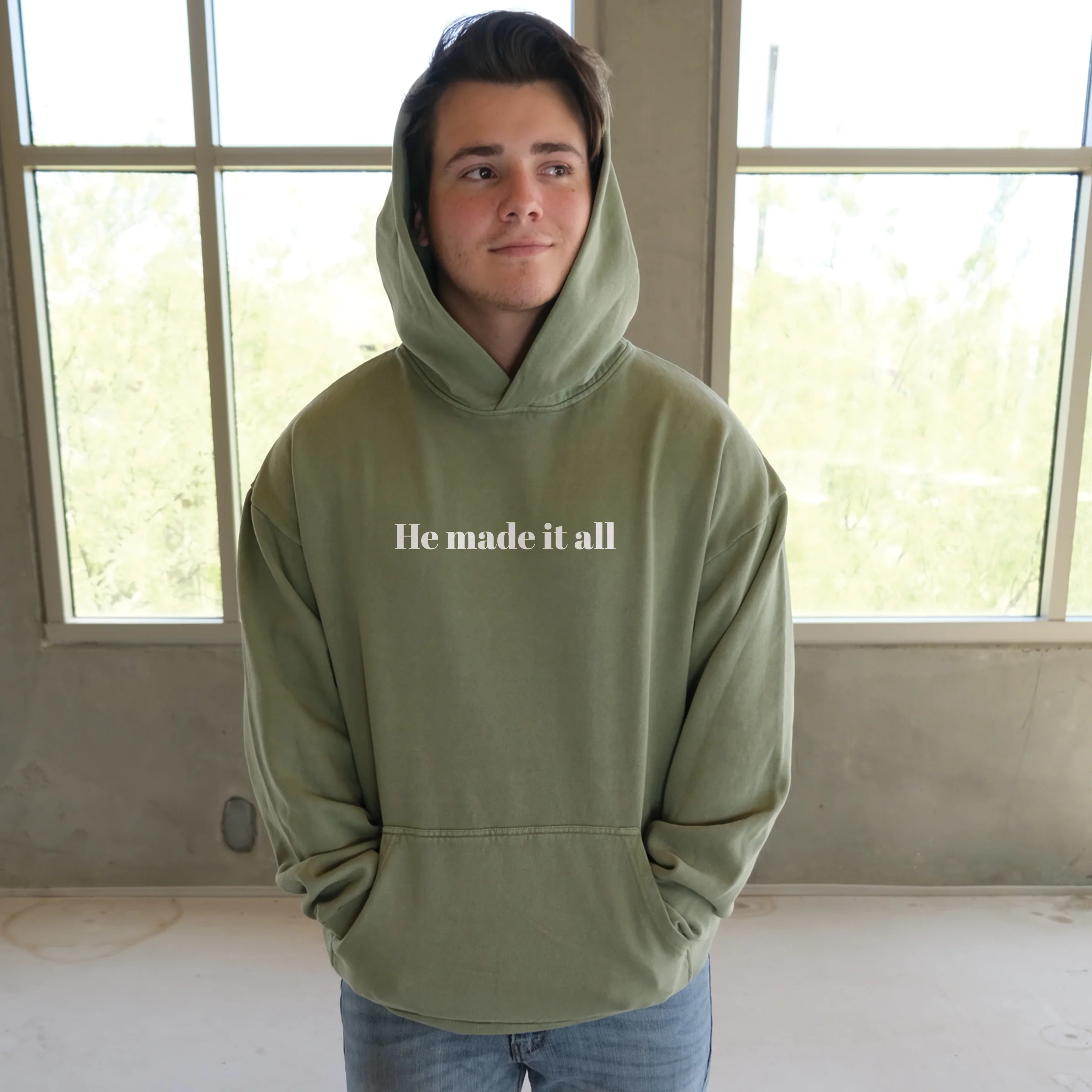 He Made It All Pullover Hoodie - Image 3
