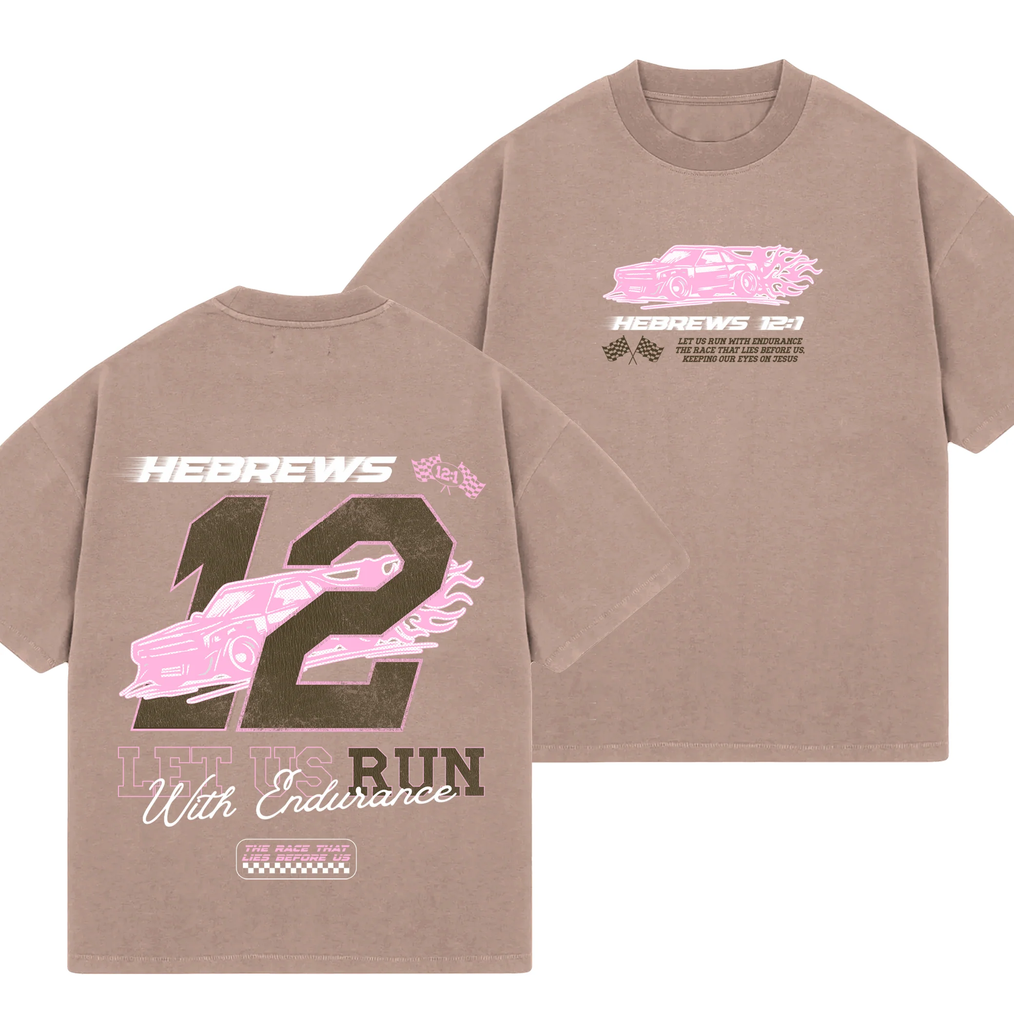 Hebrews 12:1 Tee - Image 3