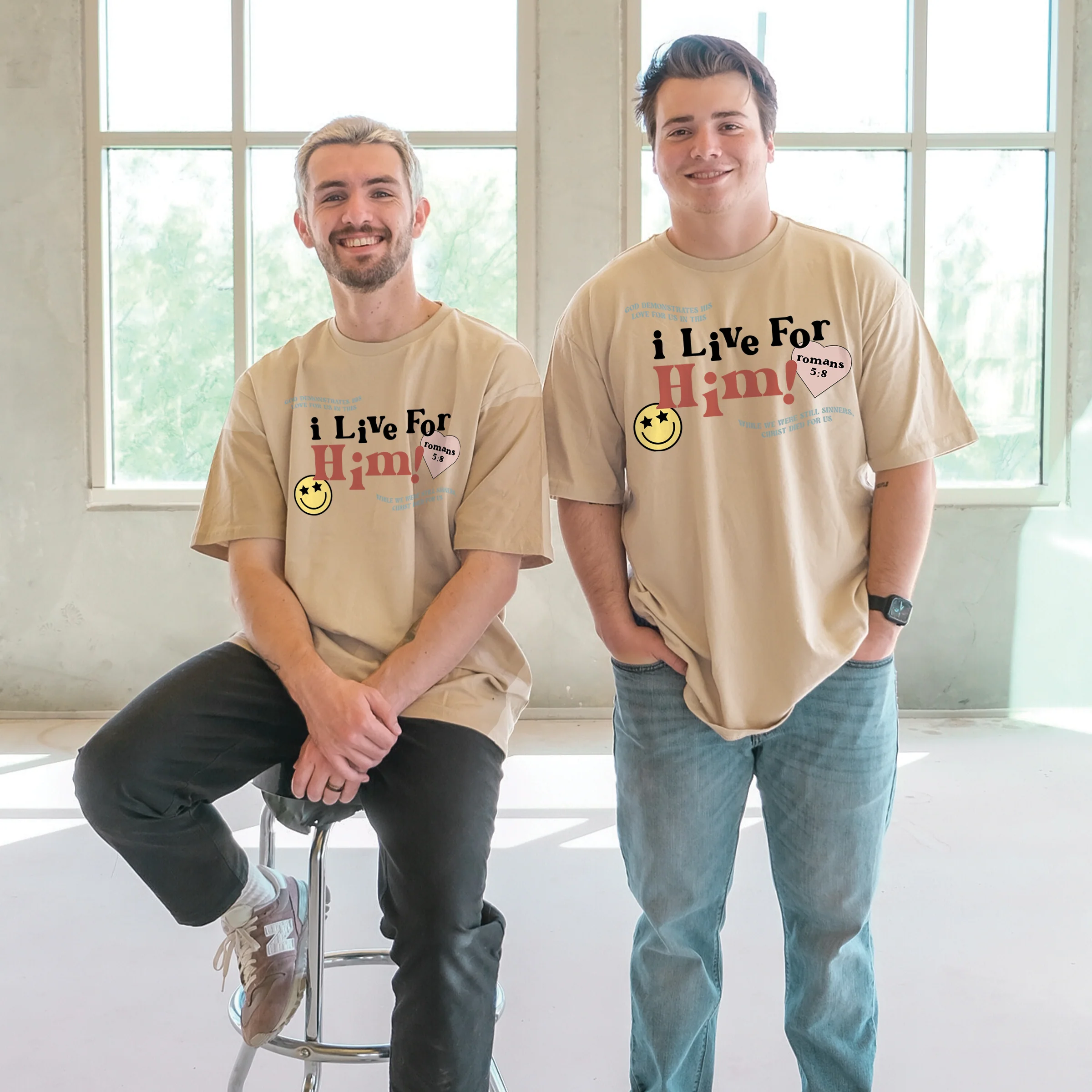 I Live For Him Tee - Image 2