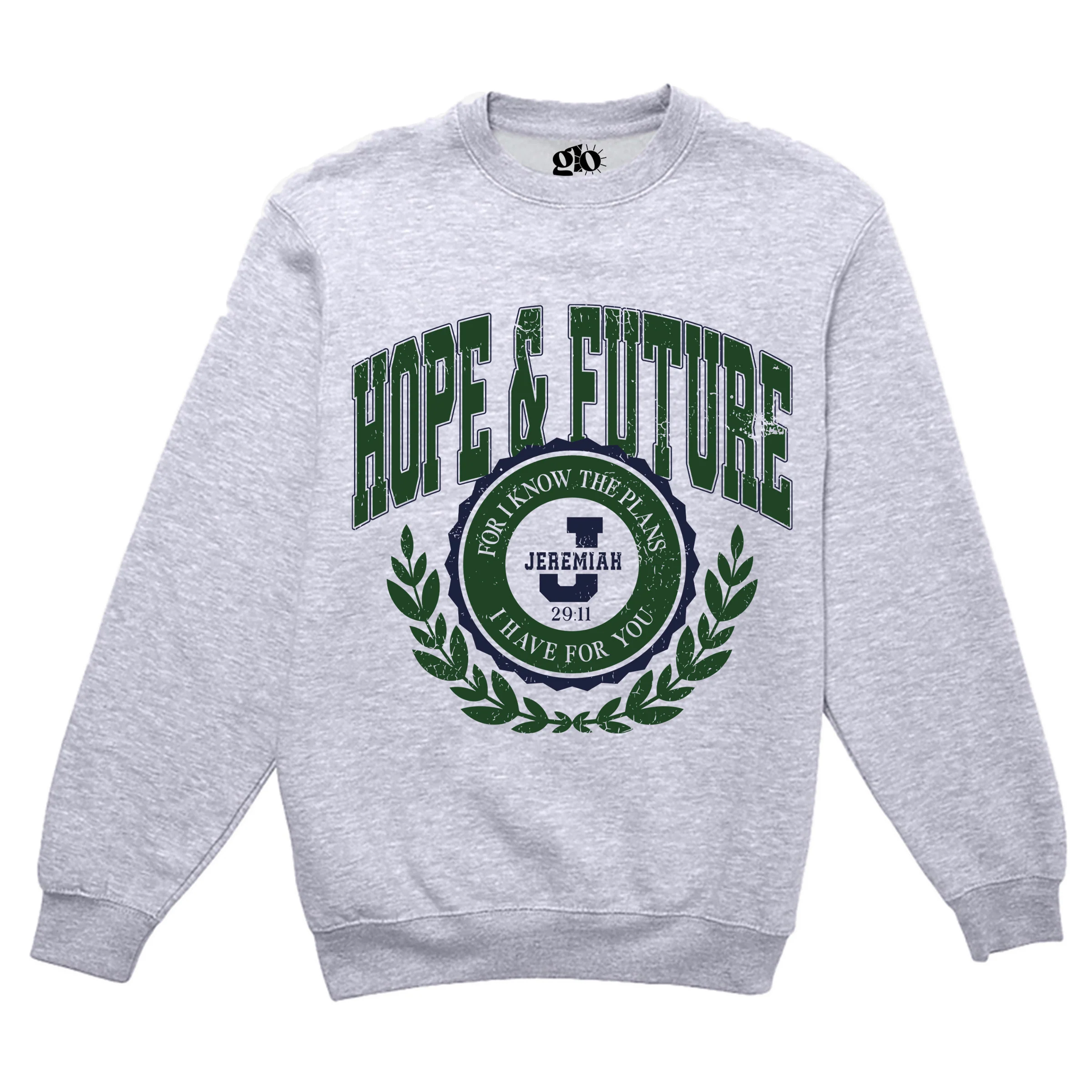 Jeremiah 29:11 Collegiate Crewneck Sweatshirt - Image 2