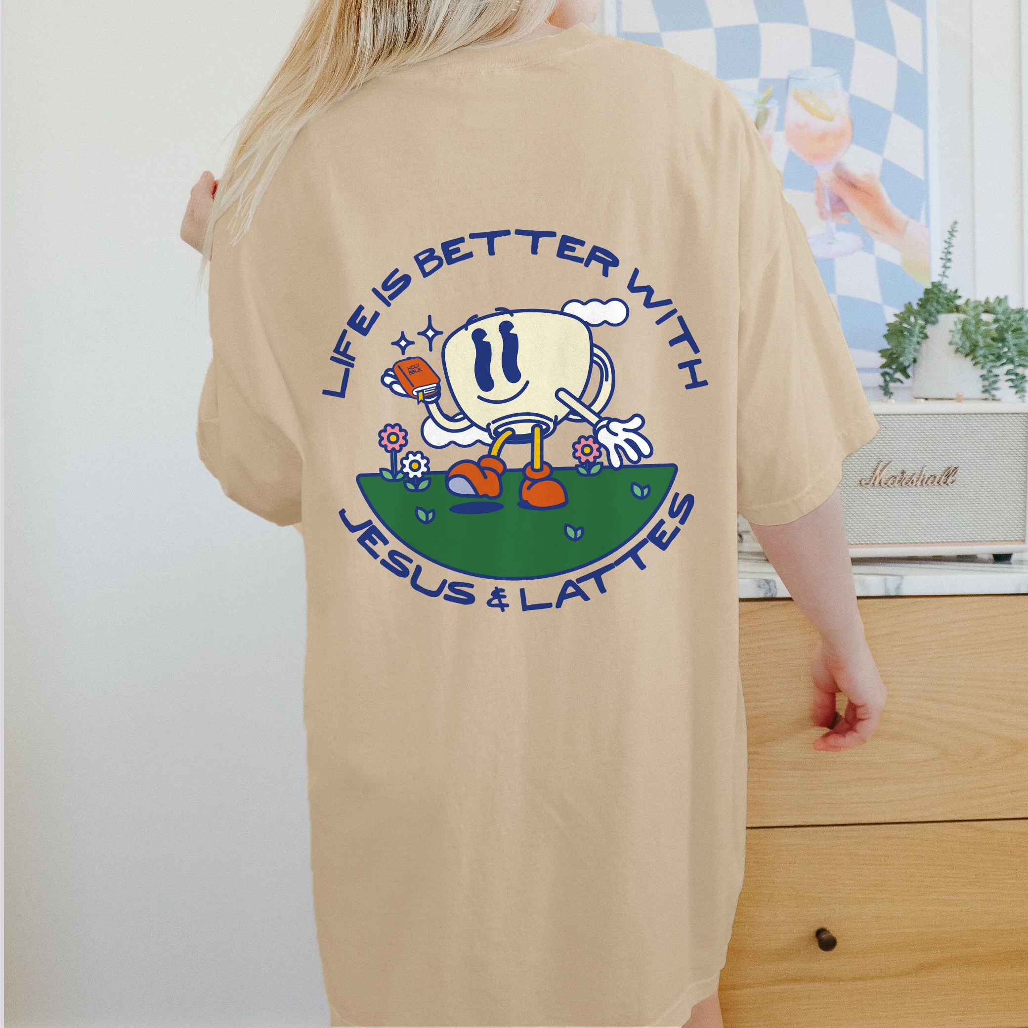 Jesus and Lattes Tee