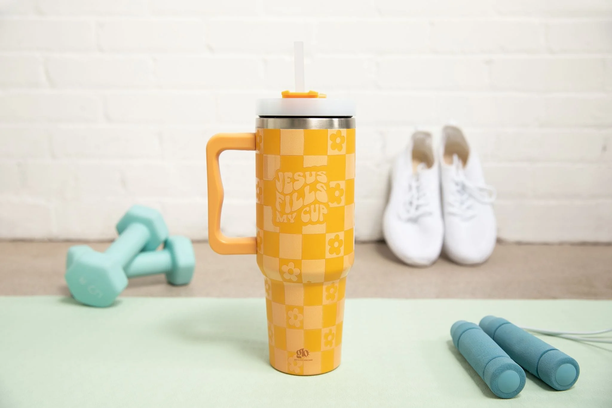 Jesus Fills My Cup 40oz Tumbler w/ Handle - Image 5