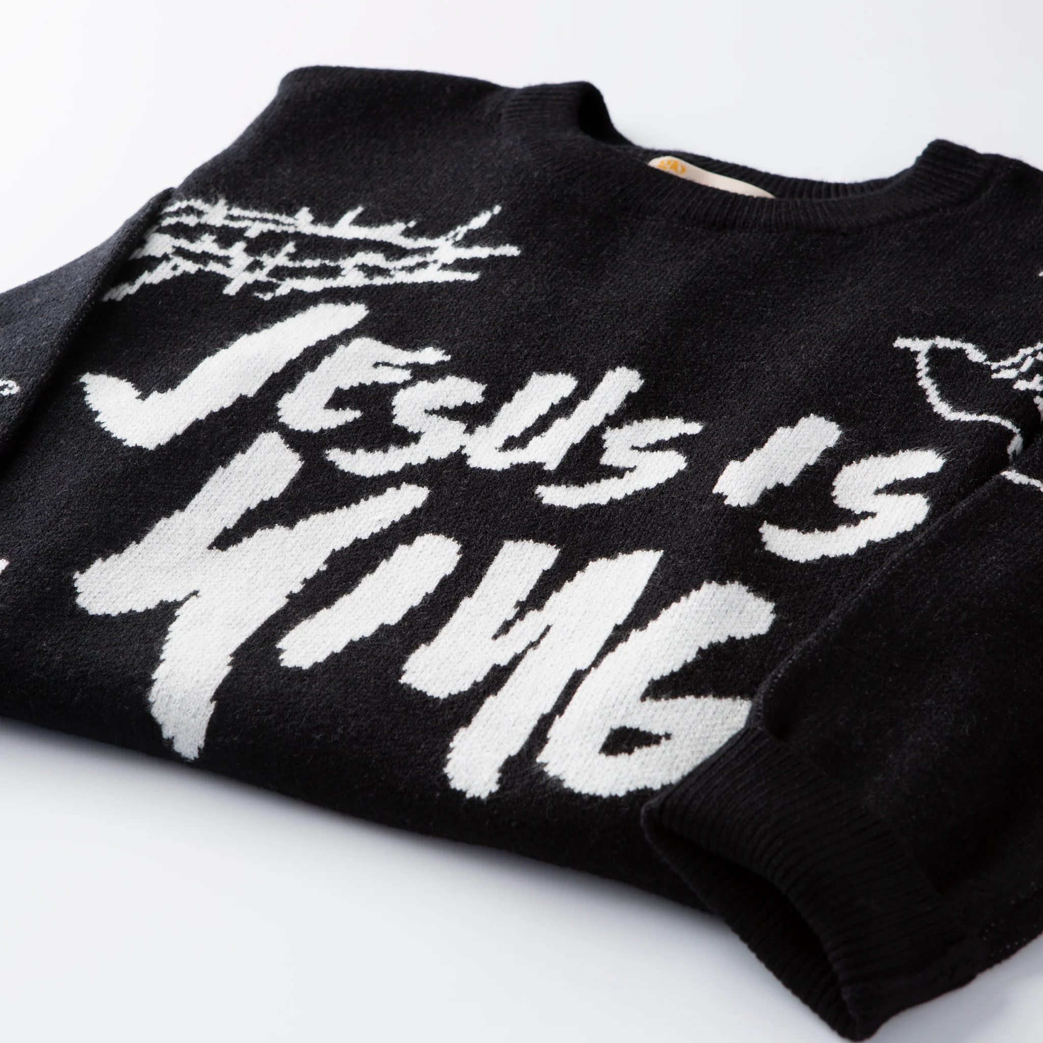Jesus is King Jacquard Sweater - Image 4
