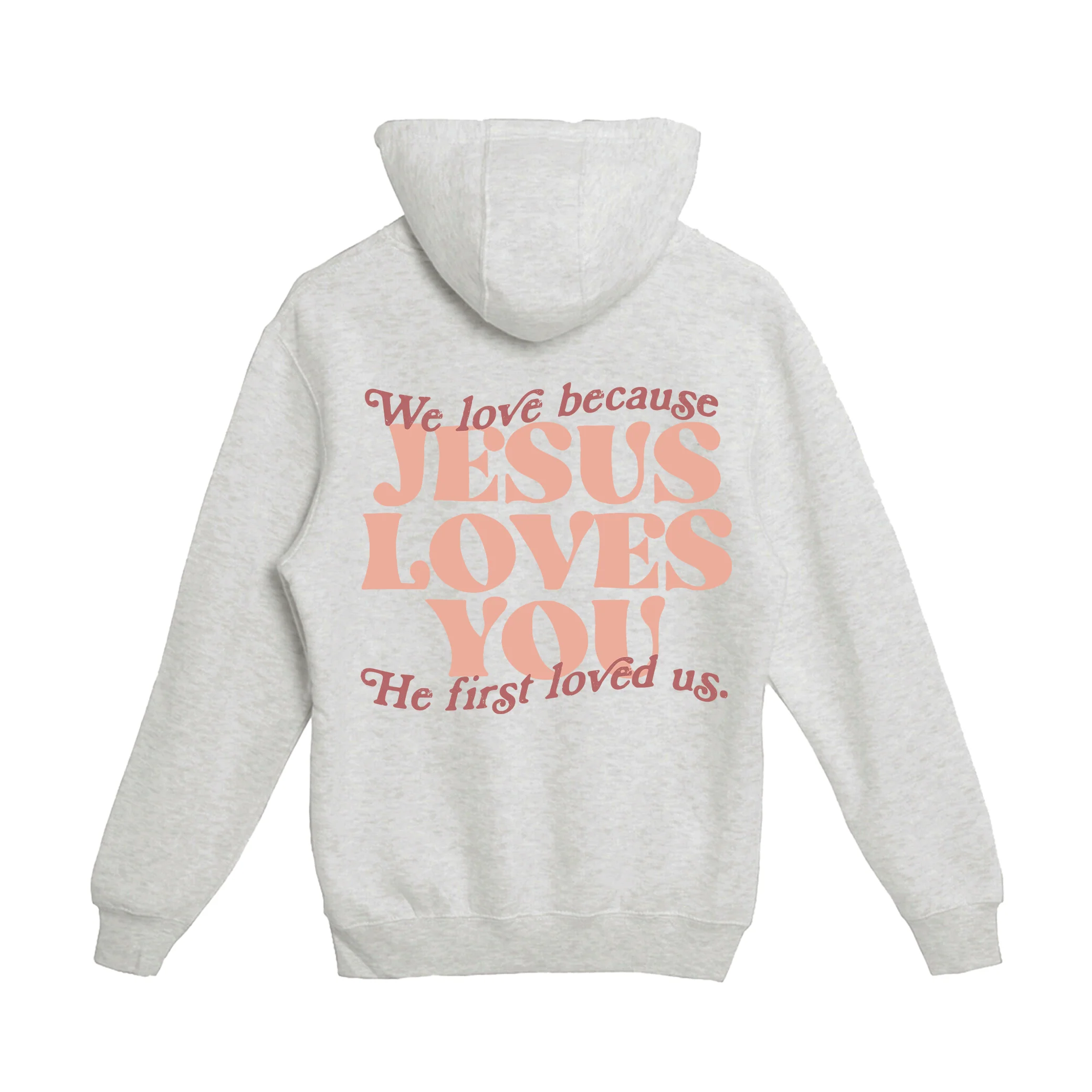 Jesus Loves You Pullover Hoodie - Image 2