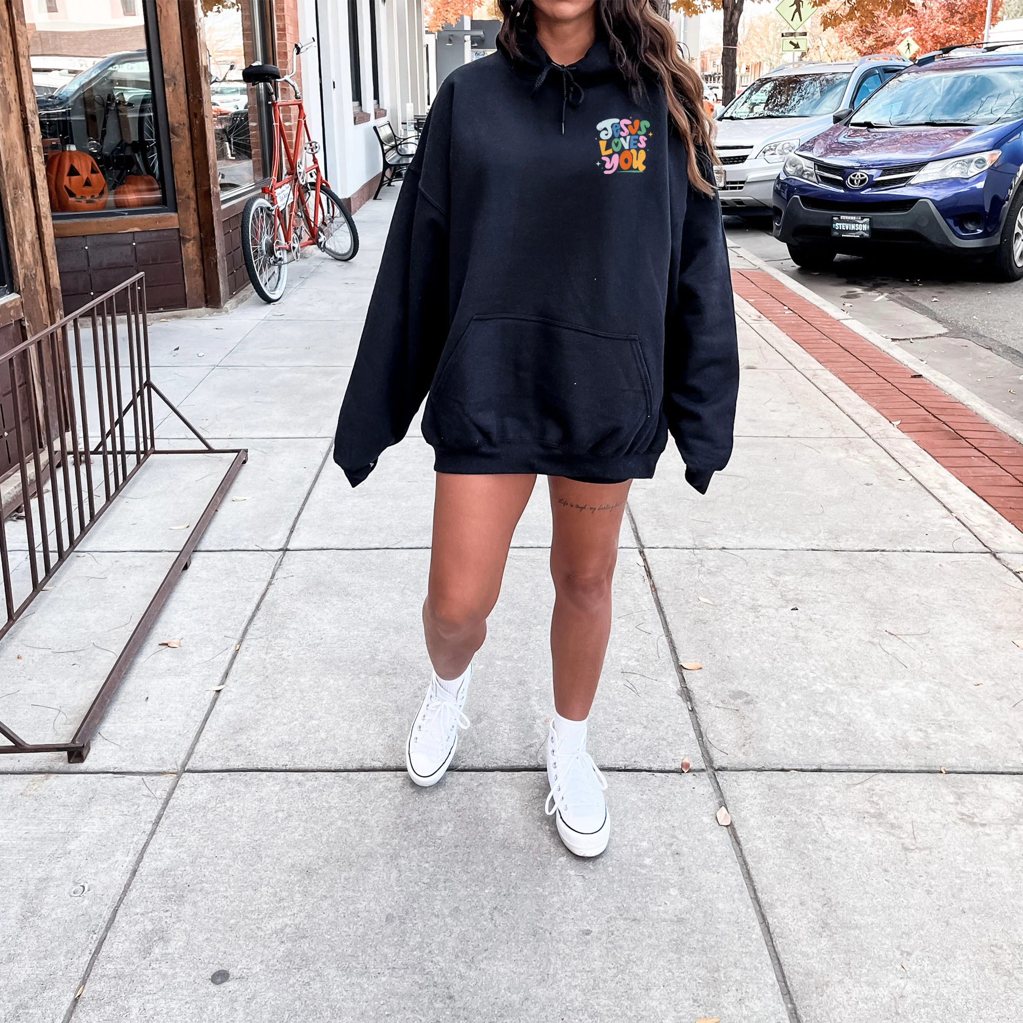 Jesus Loves You Pullover Hoodie - Image 2