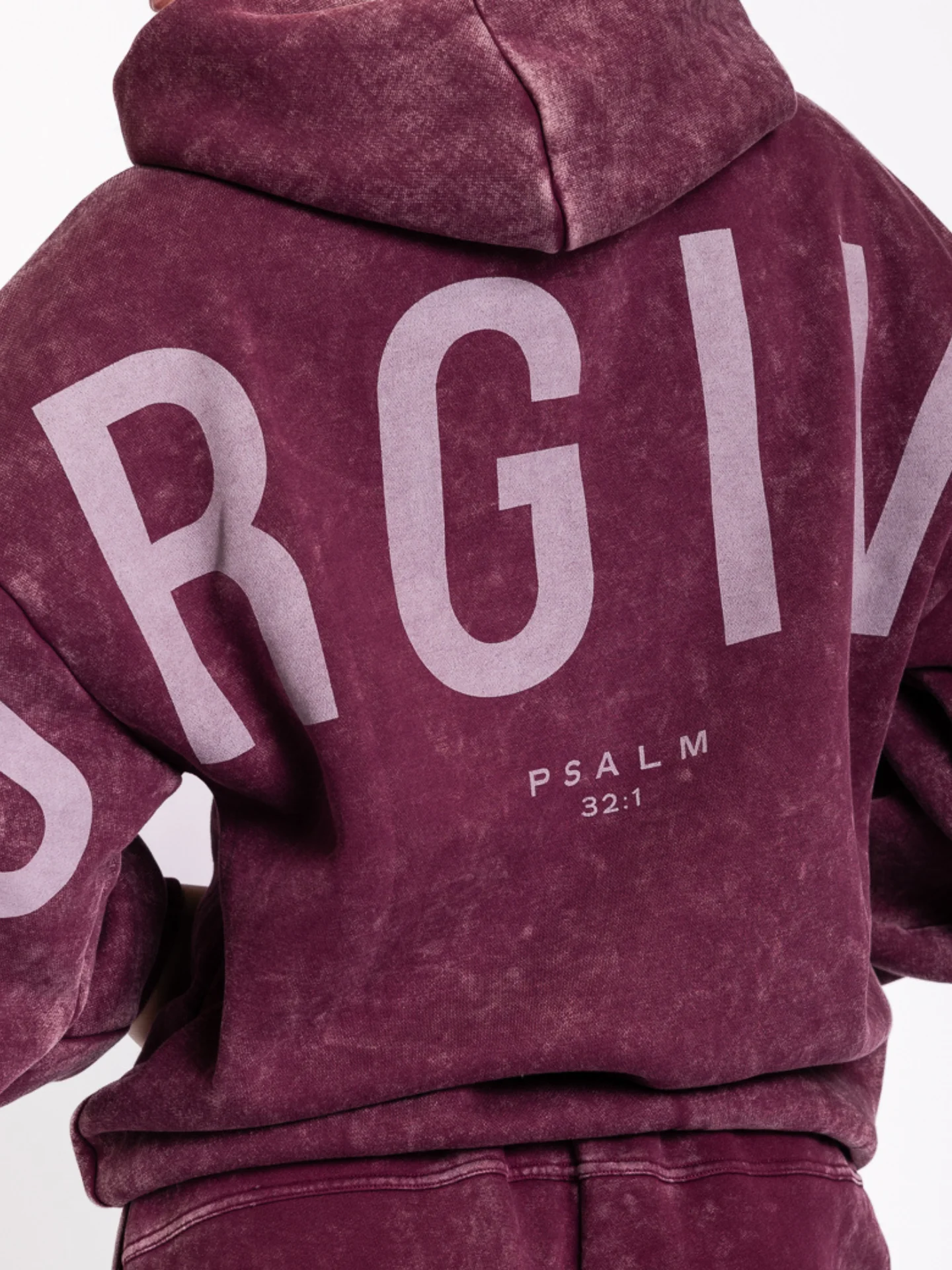 Kingdom Essential Hoodie - Snow Wash - Dark Cherry - Image 6