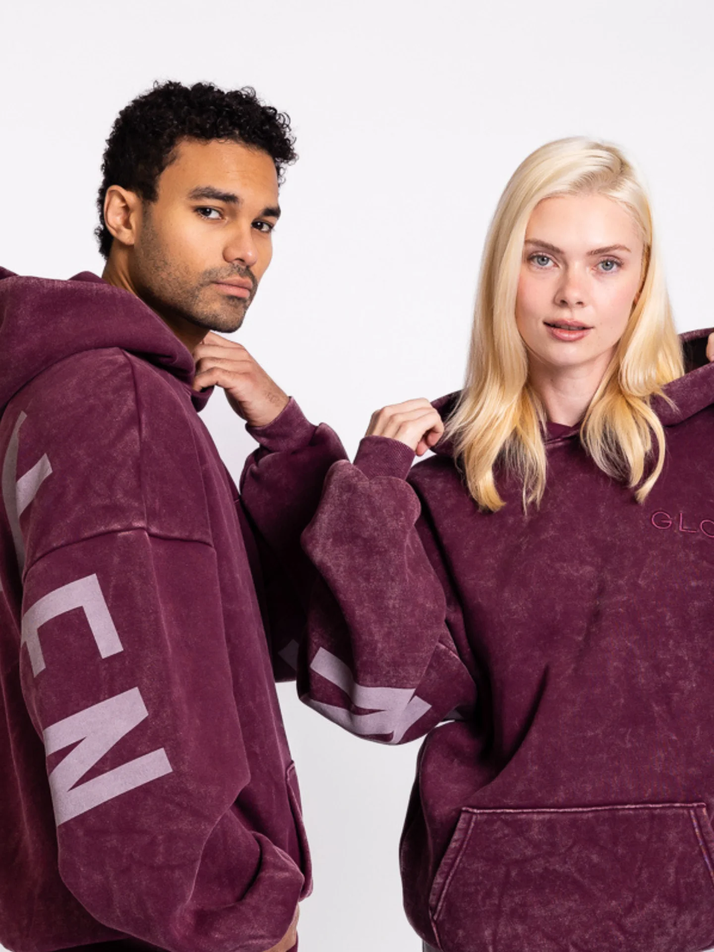 Kingdom Essential Hoodie - Snow Wash - Dark Cherry - Image 7