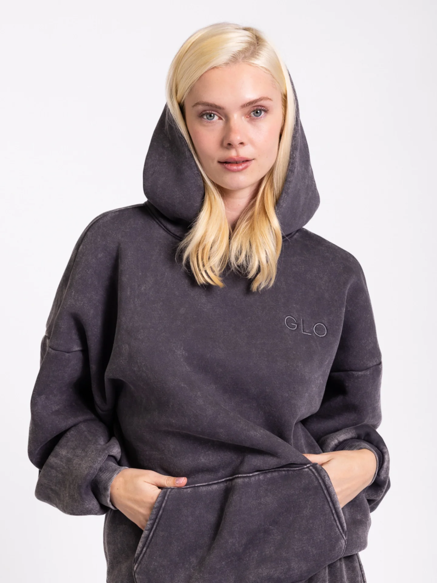 Kingdom Essential Hoodie - Snow Wash - Dark Shadow - Image 7