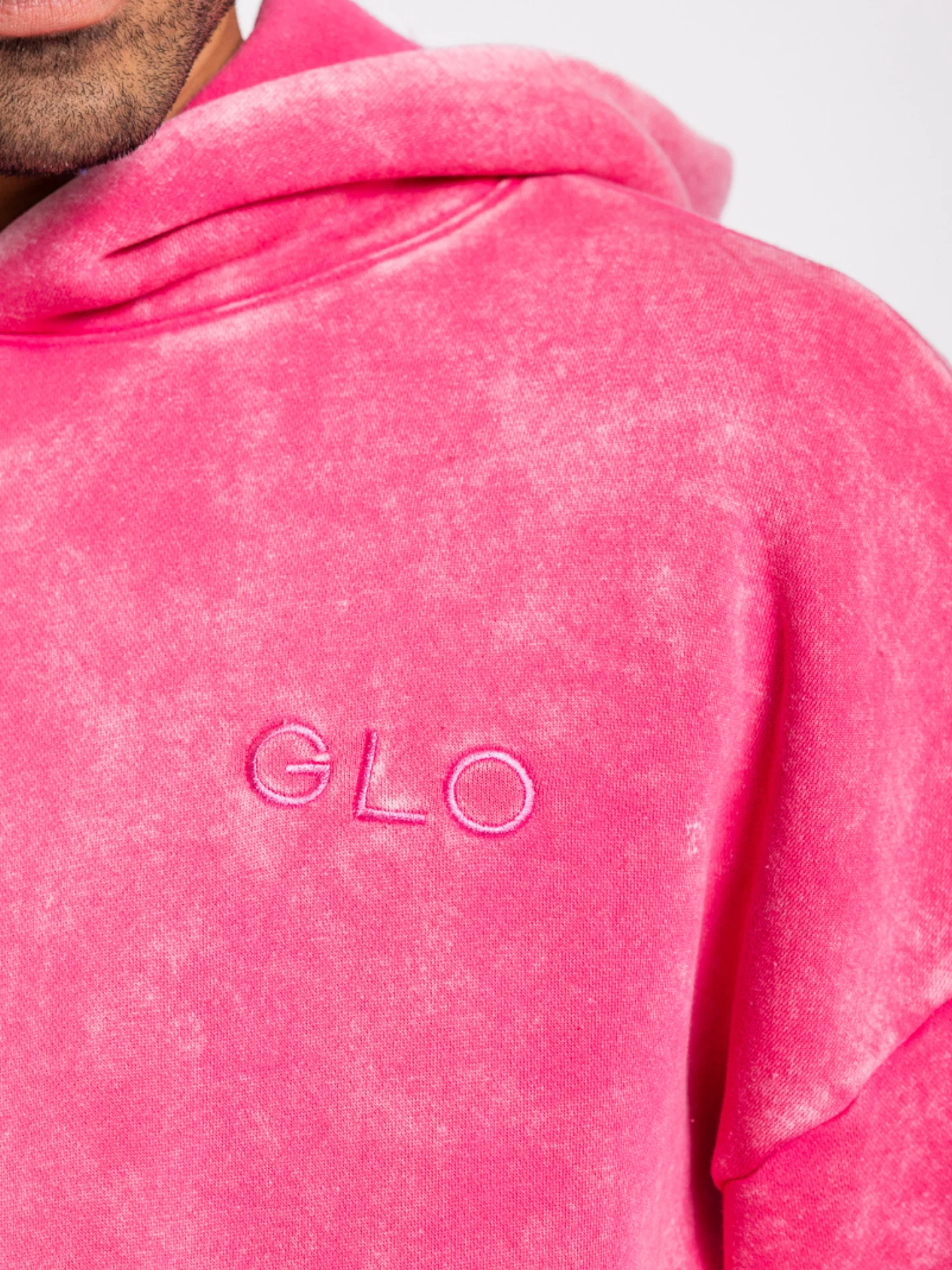 Kingdom Essential Hoodie - Snow Wash - Hot Pink - Image 3