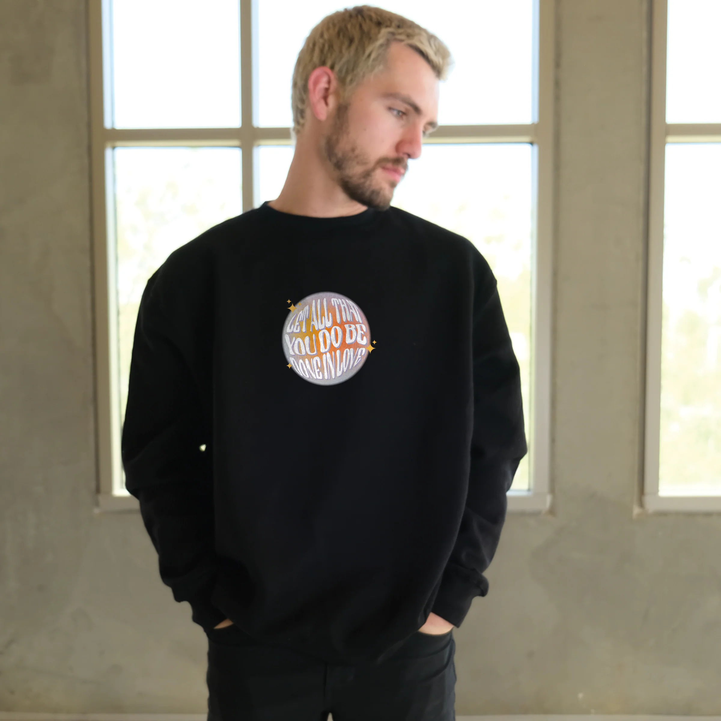 Let All That You Do Be Done In Love Crewneck Sweatshirt - Image 2