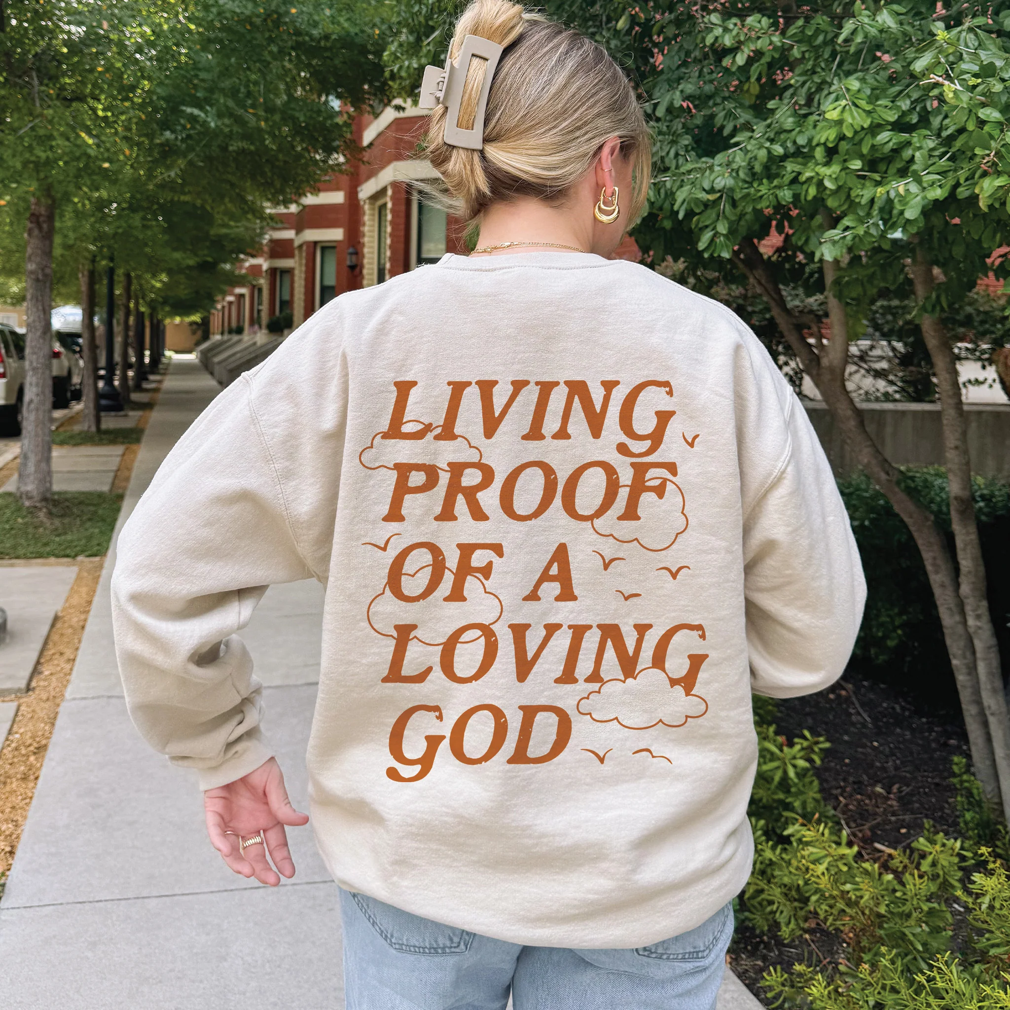 Living Proof Loving God Crewneck Sweatshirt - Image 2
