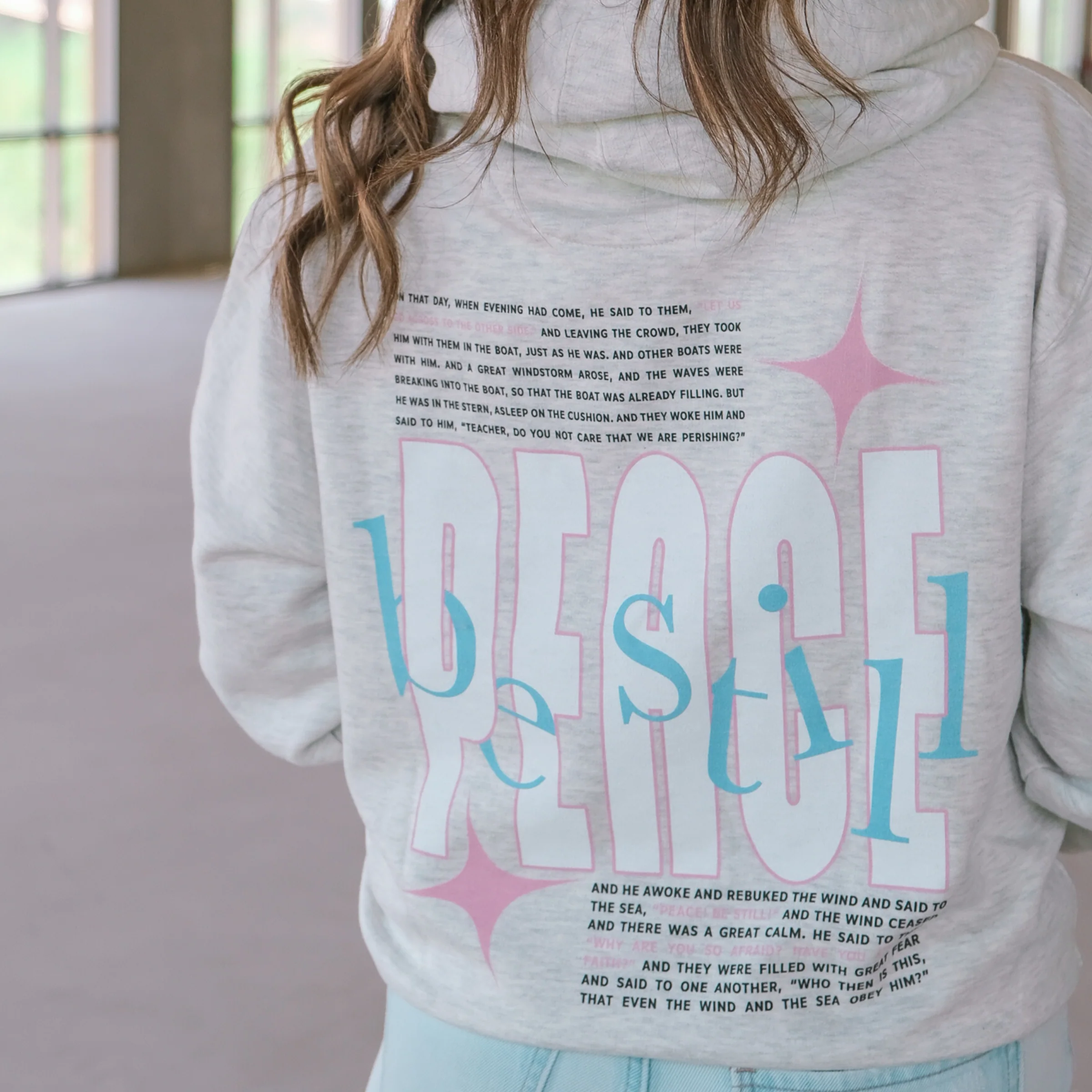 Peace Be Still Pullover Hoodie - Image 3