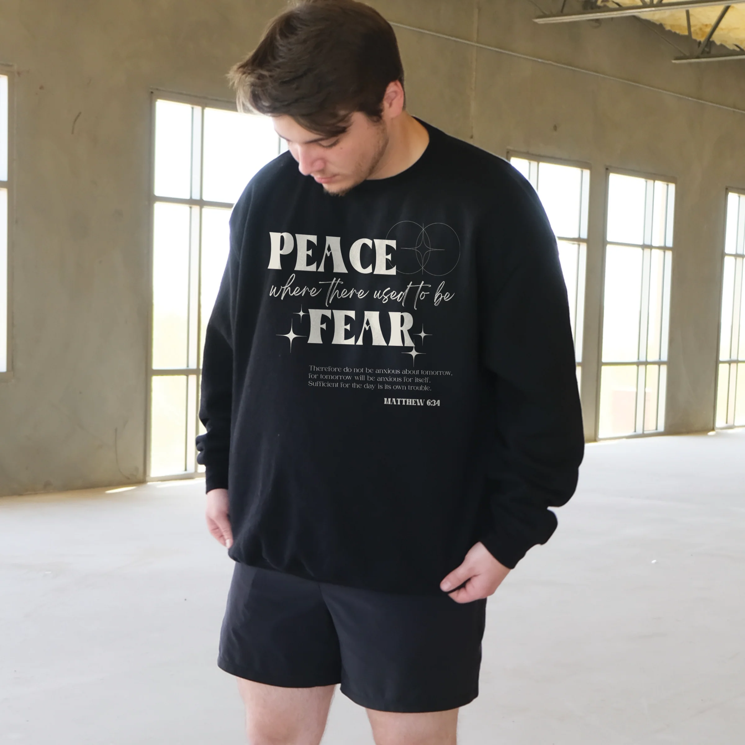 Peace Where There Used To Be Fear Crewneck Sweatshirt - Image 2