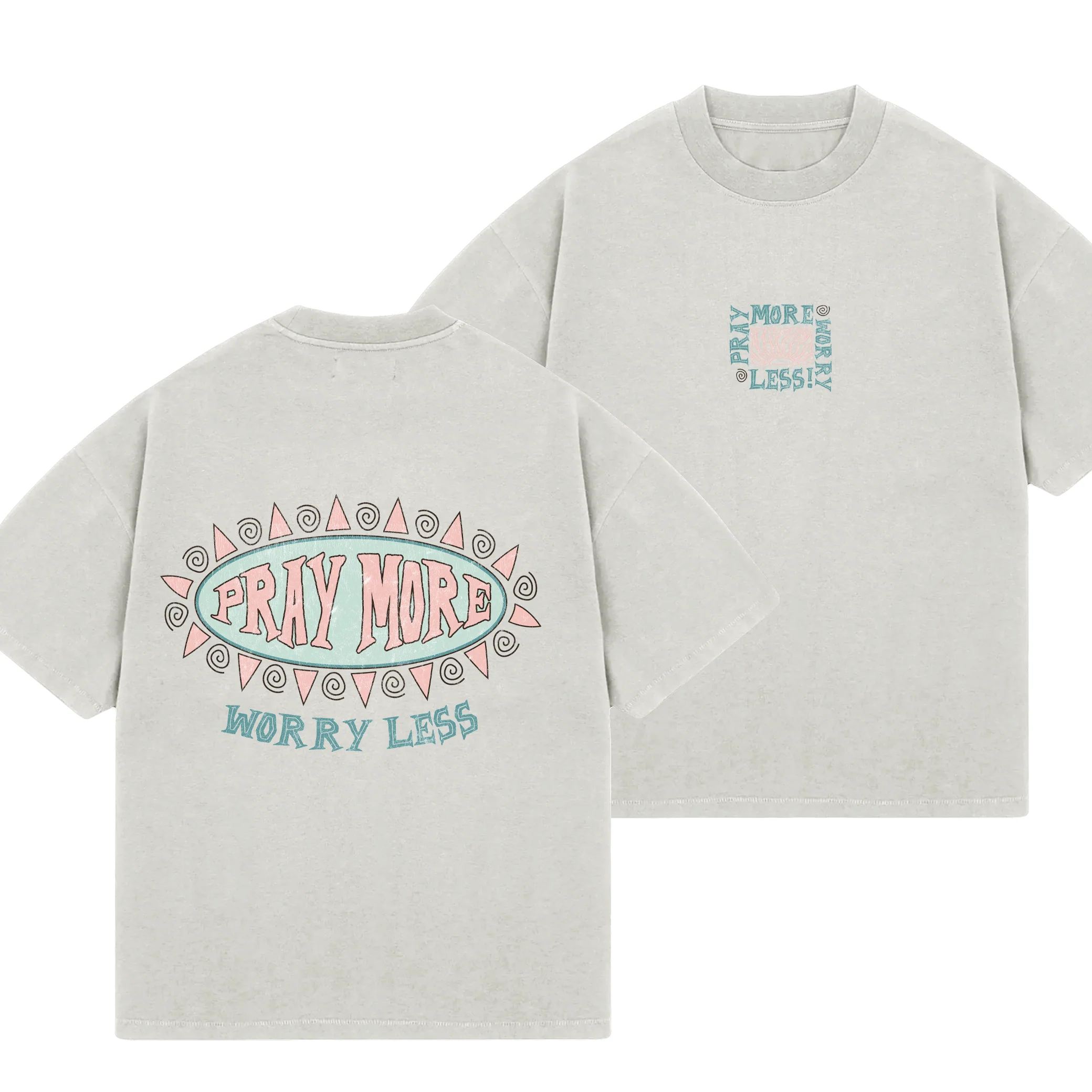 Pray More Worry Less Tee - Image 3
