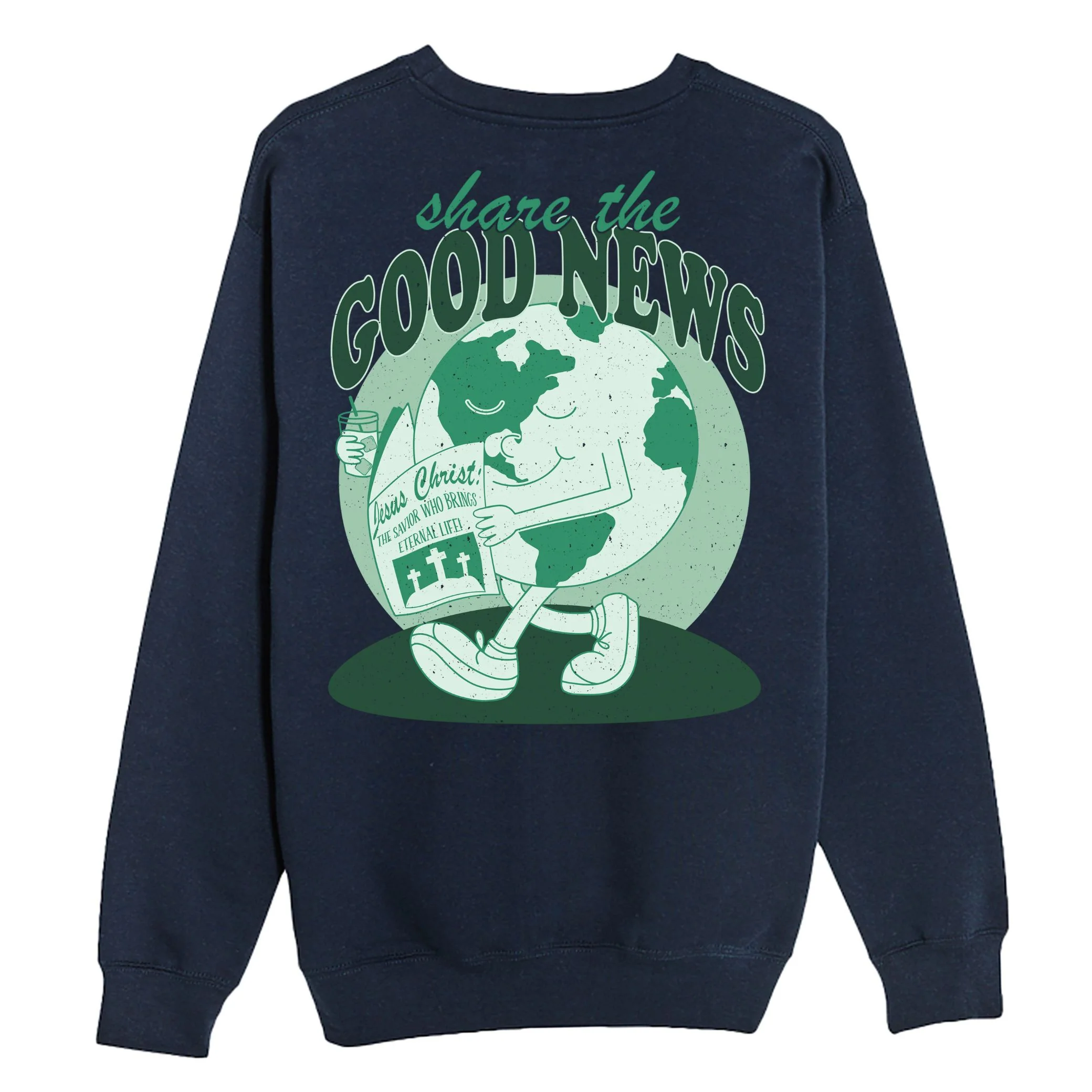 Share The Good News Crewneck Sweatshirt - Image 5