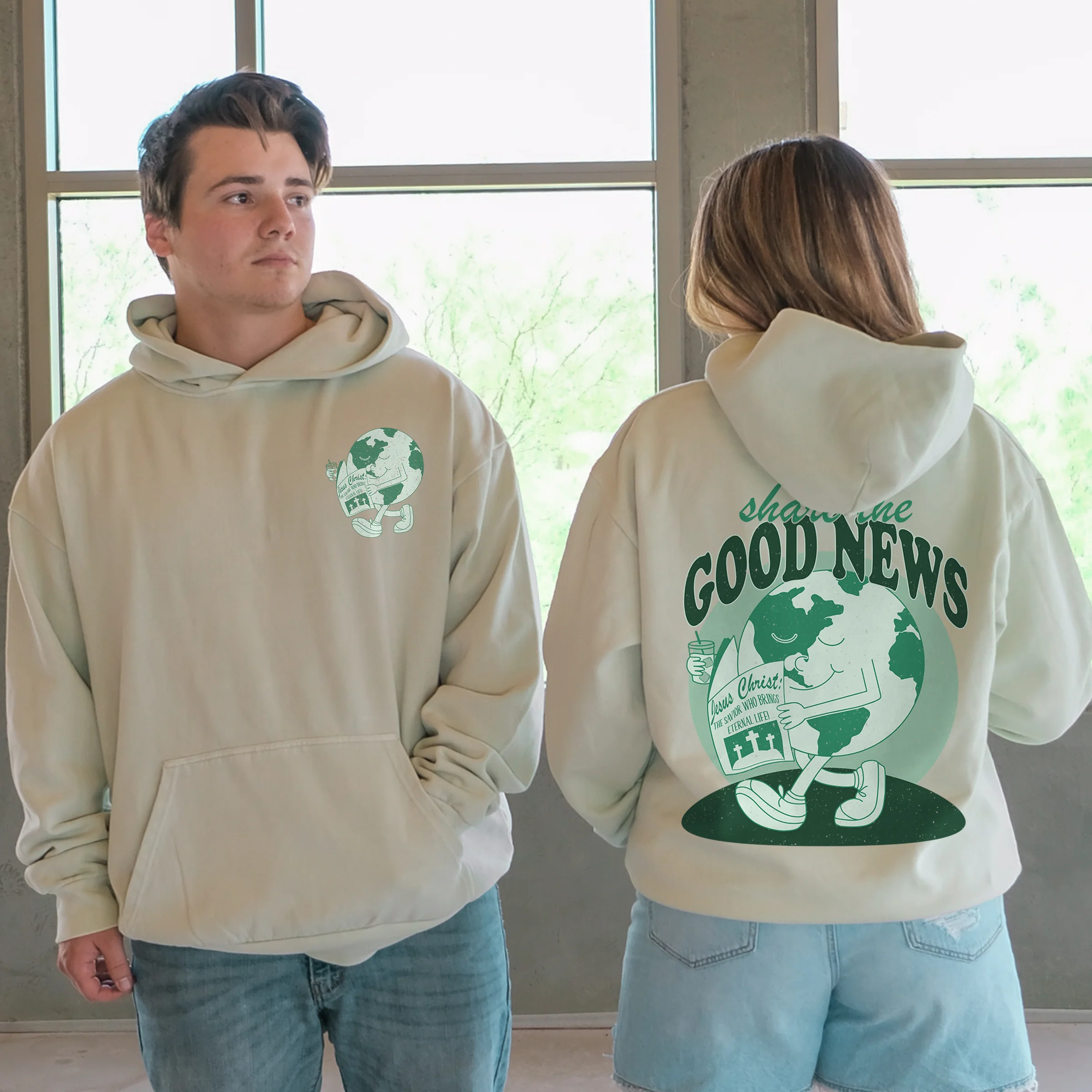 Share The Good News Pullover Hoodie - Image 3