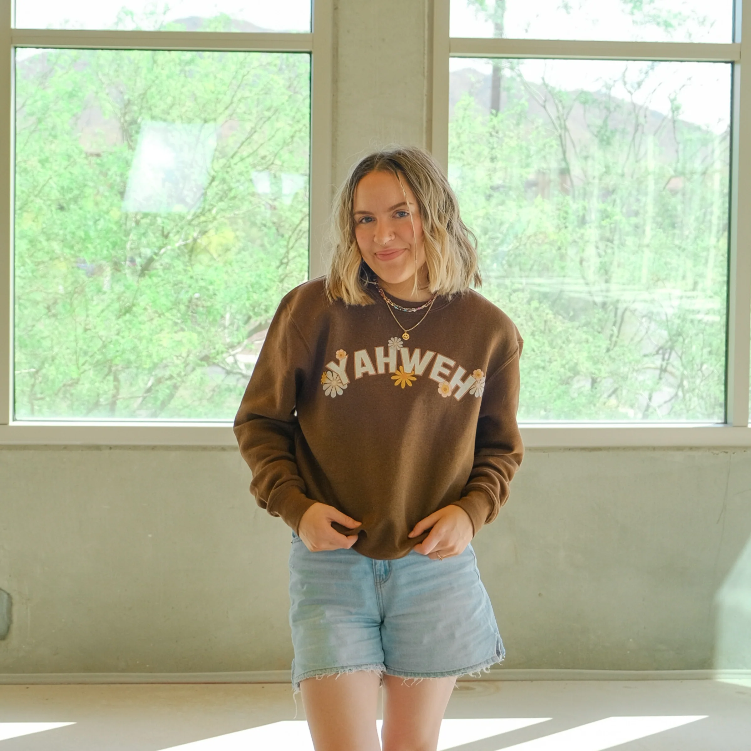 Yahweh Crewneck Sweatshirt - Image 2